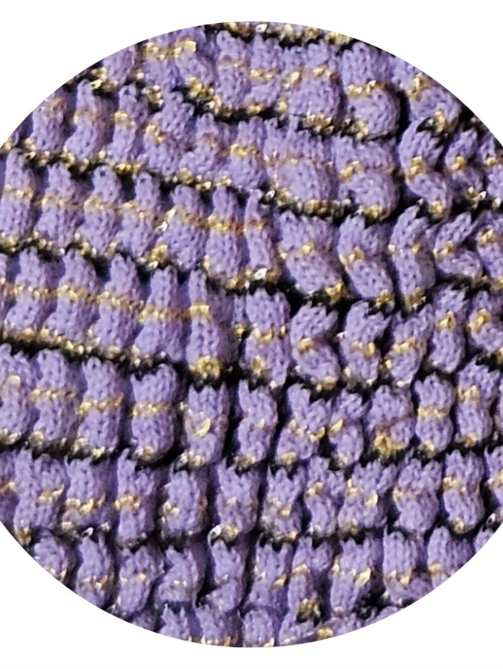 Bond-Eye Mara Swimsuit One-Piece One Size Lavender Lurex Gold Metallic NWT 💜 - Picture 4 of 6